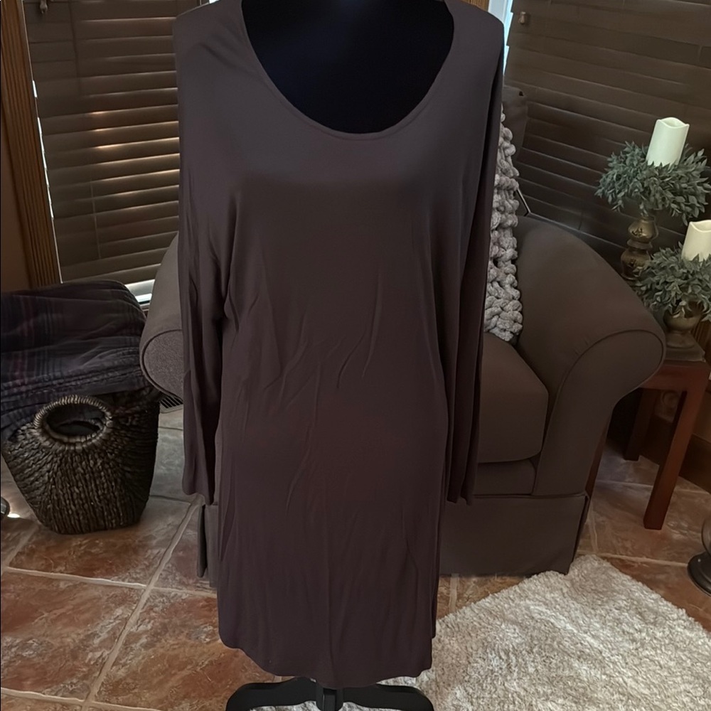 Azules Dark Brown Super Soft Knit Dress